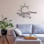 Wallity Alborada Escultura de pared de metal negra